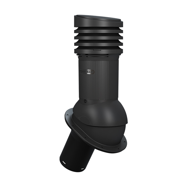STANDARD EVO ventilācijas izvads IZOLĒTS 150d - Melns